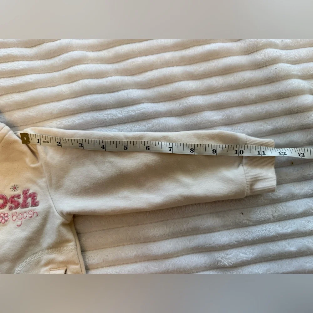OshKosh B'gosh Beige Hoodie with Pink Accents